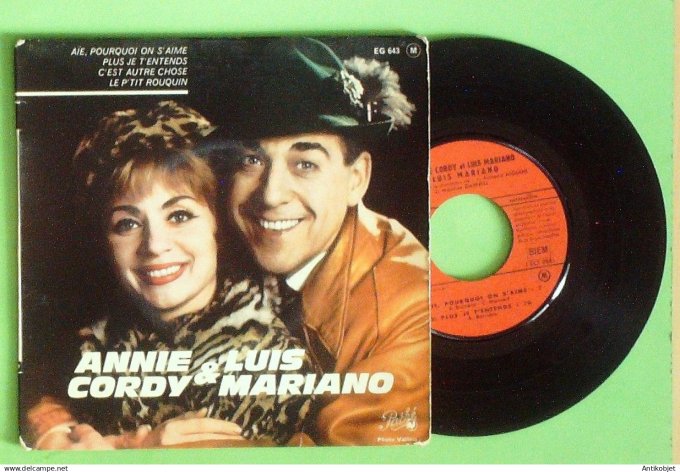 Cordy Annie & Mariano Luis 45T EP Le p'tit rouquin