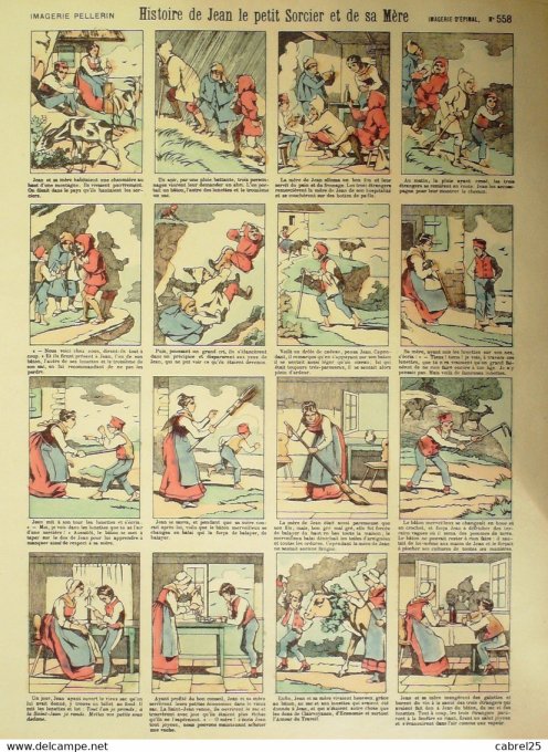 Histoire  de Jean Le Petit Sorcier & Sa Mere (Pellerin d'epinal)