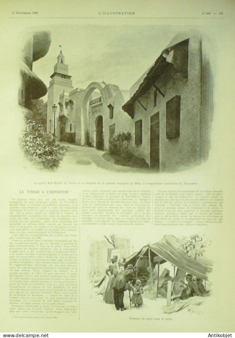 L'illustration 1900 n°3003 Soudan Bandiagara roi Aguibou Tunisie Sfax Sidi-Mahrès Gare Paris-Orléans