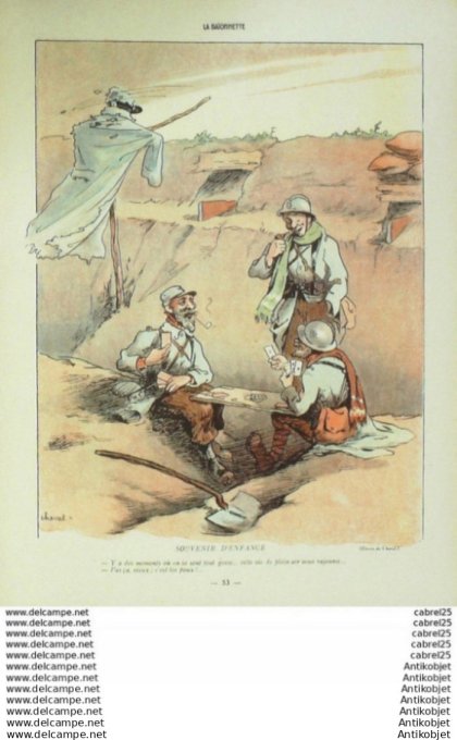 La Baionnette 1916 # 030 (Les Peperes) Capy Huard Flores Villemot