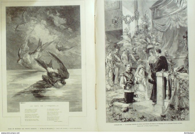Le Monde illustré 1881 n°1281 Tunisie Oued Zargua Bey Medjez St Quentin (02) Allemagne Carlsrube Suè