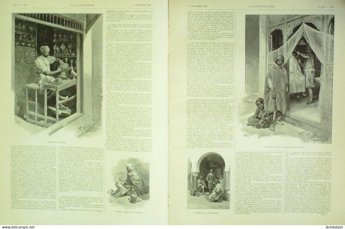 L'illustration 1900 n°3003 Soudan Bandiagara roi Aguibou Tunisie Sfax Sidi-Mahrès Gare Paris-Orléans