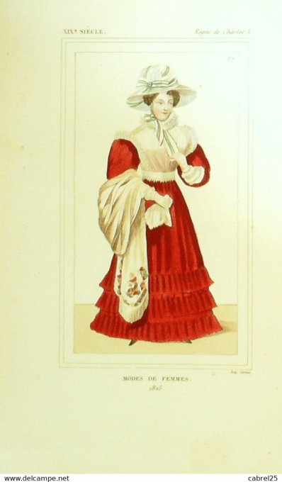 Mode Femme 1825 sous CHARLES X