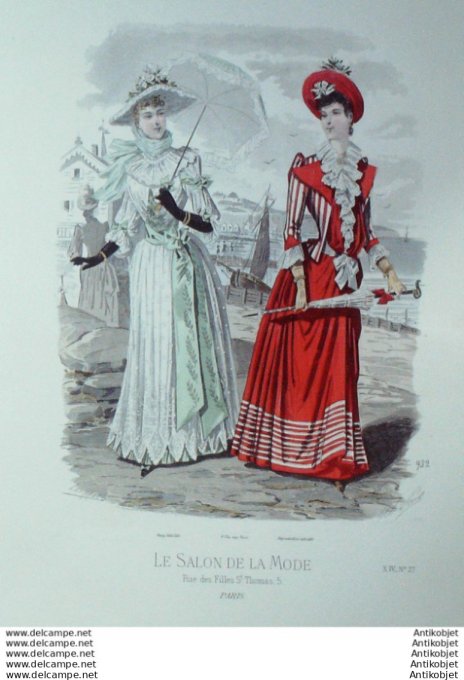 Gravure Mode Salon 1888 #  932 (Old Fashion plate)