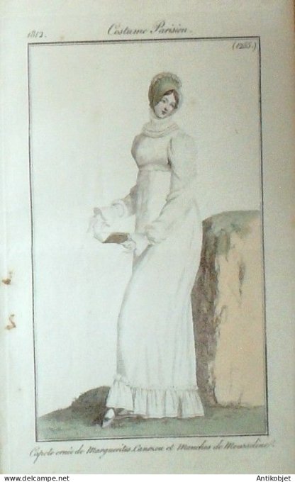 Costume Parisien 1812 # 1255 Canezou et manches mousseline