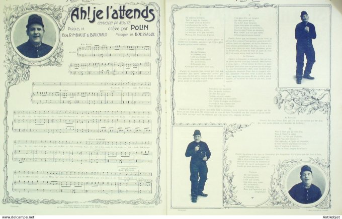 Paris qui chante 1904 #55 Dranem Polin Berville Marcenay Pouget Lanthenay