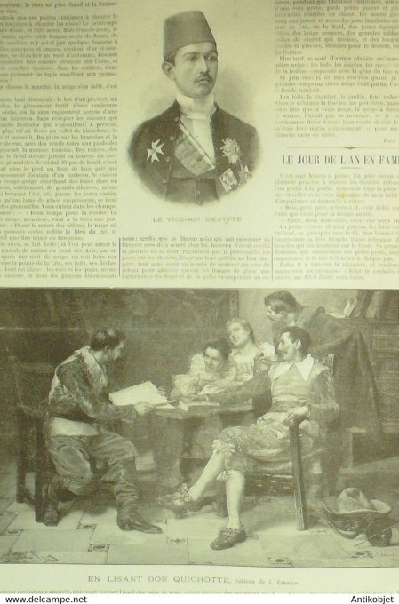 Soleil du Dimanche 1895 n° 1 Sarah Bernhardt montreur d'ours Morlaix (29) Egypte