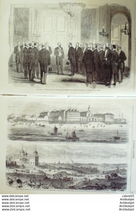 Le Monde illustré 1869 n°641 Orleans (45) St Cloud (92) Berck (62) Egypte Le Roi Duvergier