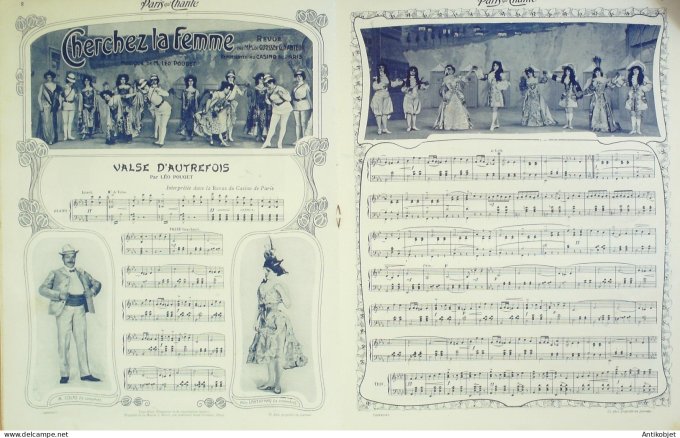 Paris qui chante 1904 #55 Dranem Polin Berville Marcenay Pouget Lanthenay