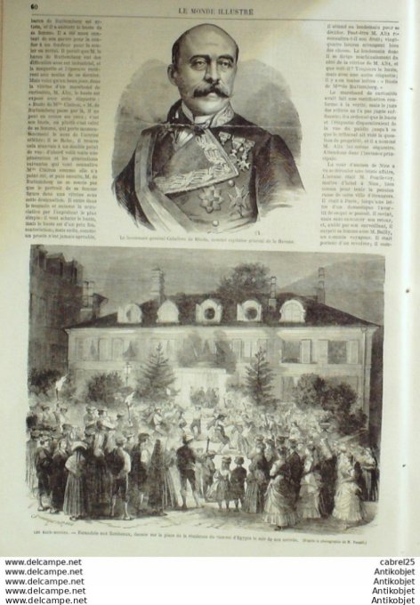 Le Monde illustré 1869 n°641 Orleans (45) St Cloud (92) Berck (62) Egypte Le Roi Duvergier
