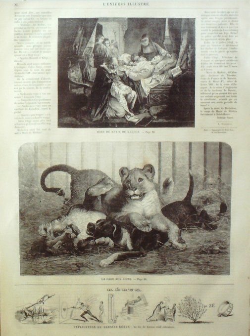 L'Univers illustré 1858 n°  12 Cherbourg (50) Marie de Médicis  Victoria, Albert