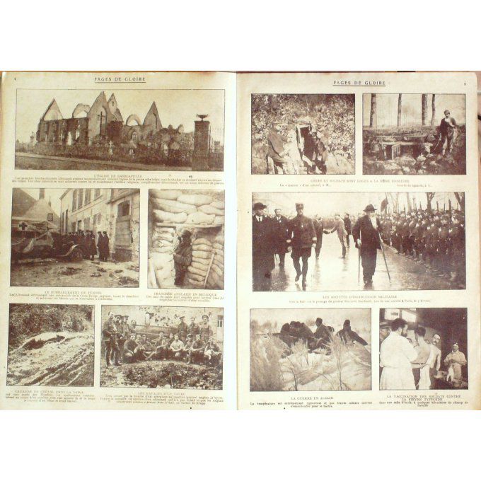 Pages de gloire 1915 n°12 RAMSCAPELLE  PORTUGAL ANGOLA FURNES