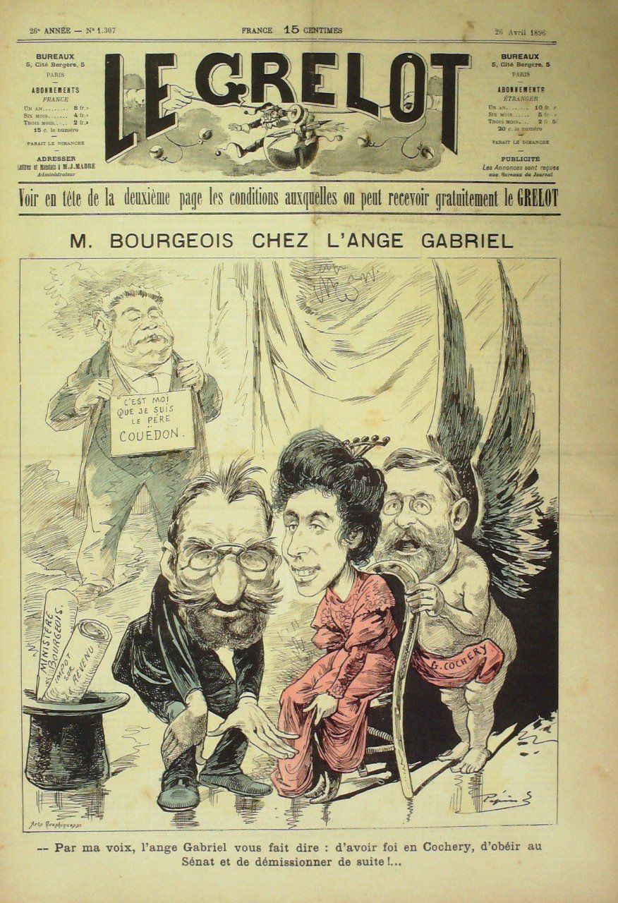 Le Grelot 1896 n°1307 BOURGEOIS CHEZ L'ANGE GABRIEL PEPIN
