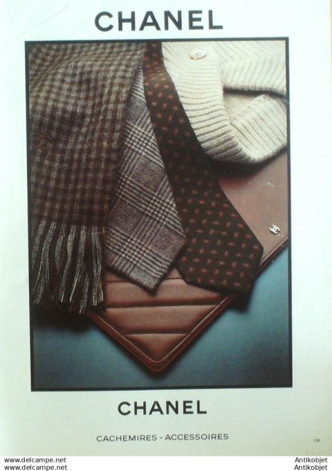 Publicite Cosmetique Chanel Cachemires 1996