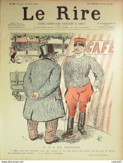 Le Rire 1896 n° 89 Hermann Dépaquit Radiguet Faivre Léonnec Rabier