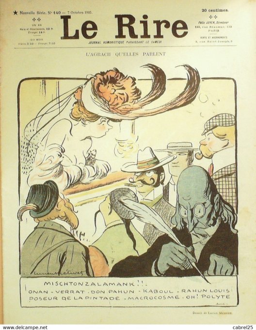 Le Rire 1905 n°140 Roubille Poulbot Avelot Radiguet Métivet Iribe Grandjouan Villemot
