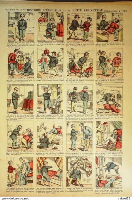 Histoire d'edouard Dit Le Petit Louveteau (Pellerin d'epinal)
