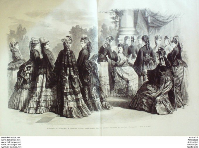 Le Monde illustré 1872 n°781 St Sulpice Les Rameaux Au Bon Marche Henry Regnault