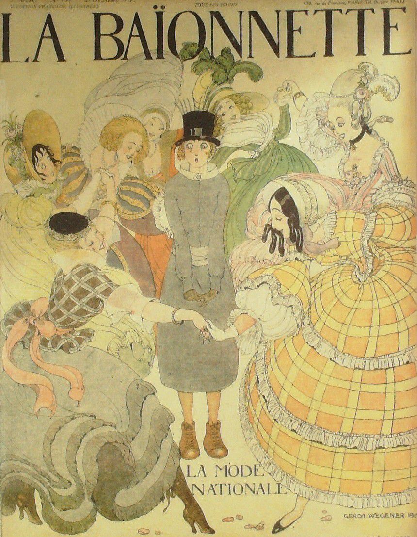 La Baïonnette 1917 n°130 (La mode nationale) WEGENER LEONNEC HARLEY ORDNER BRIDGE