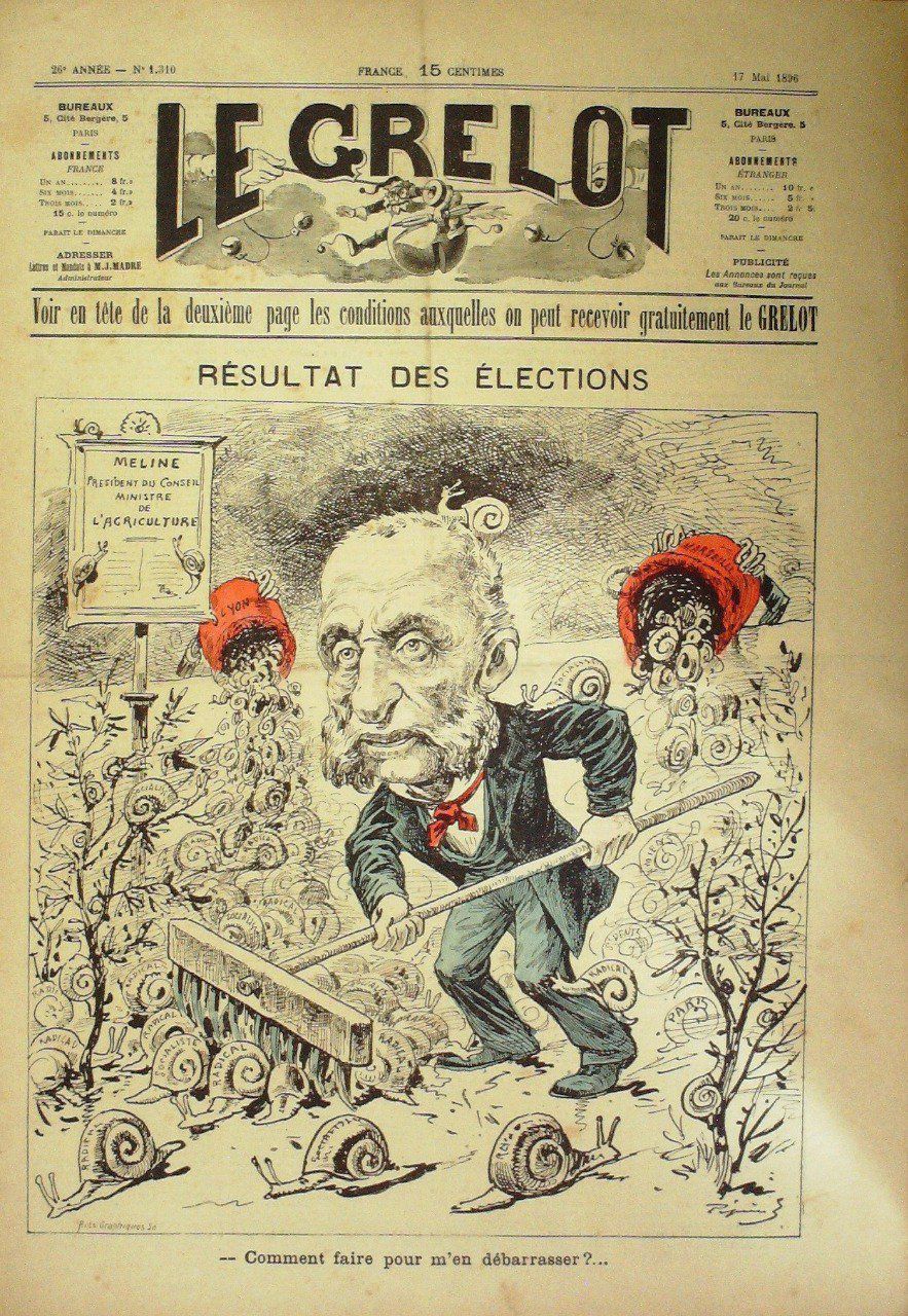 LE GRELOT-1896/1310-RESULTAT des ELECTIONS-PEPIN