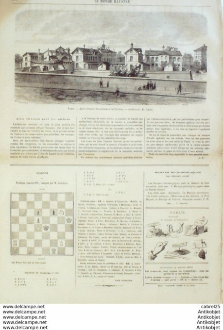 Le Monde illustré 1866 n°473 Mexique Chihuahua Las Huertas Egypte Caire Espagne Madrid Paris Asile L