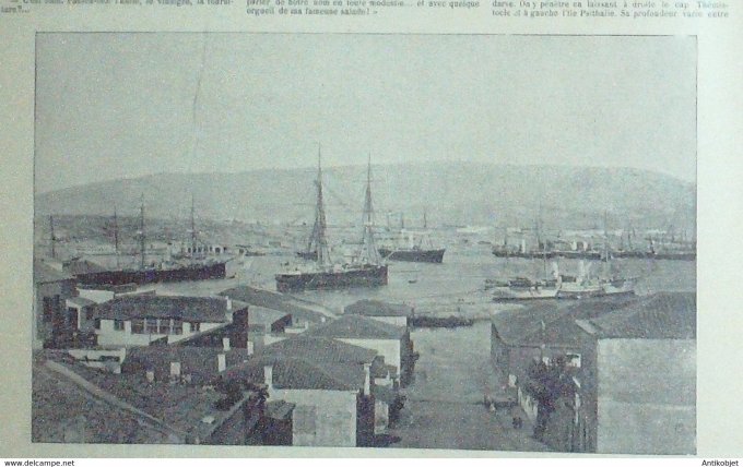 Soleil du Dimanche 1897 n°12 Strasbourg (67) les cigognes Grèce le port du Pirée