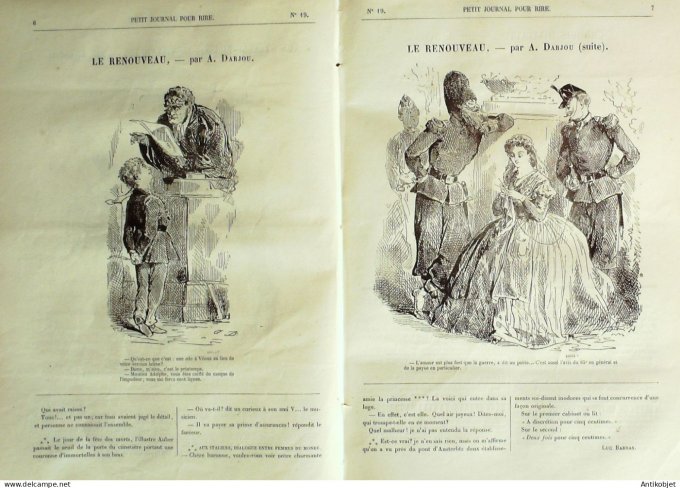 Petit journal pour Rire 1868 #   19 Aux Steeple-Chases de Vincennes Grevin