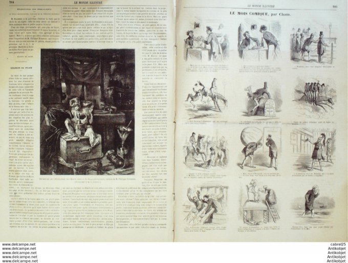 Le Monde illustré 1866 n°473 Mexique Chihuahua Las Huertas Egypte Caire Espagne Madrid Paris Asile L
