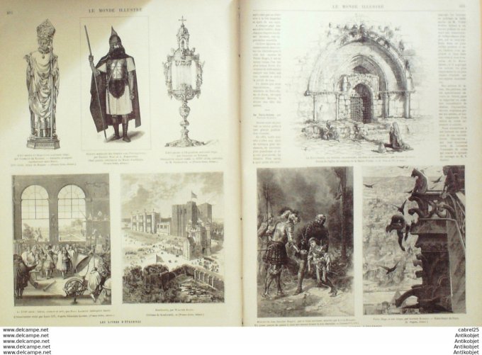 Le Monde illustré 1881 n°1291 Théâtre Les Mille Et Une Nuits Autriche Vienne Incendie Ring Theater