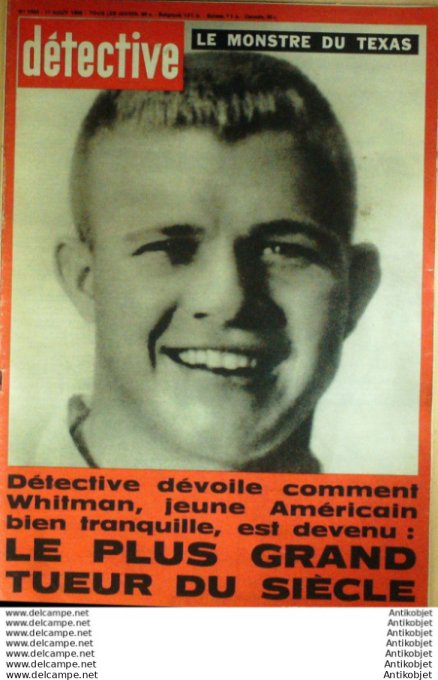 Détective 1966 # 1050 Lille Chamonix Mont Blanc Nancy Palaminy Alençon