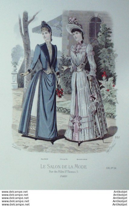 Gravure Mode Salon 1888 #  925 (Old Fashion plate)