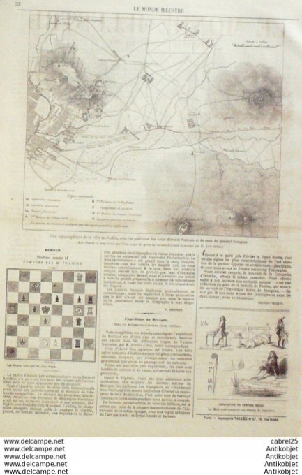 Le Monde illustré 1862 n°274 Nevers (58) Riom (63) Mexique Lorient (56) Russie St Petersbourg