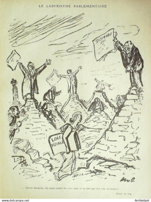 Le Rire 1924-02-16 # 263 Journal humoristique Ed.Originale Mort du joueur