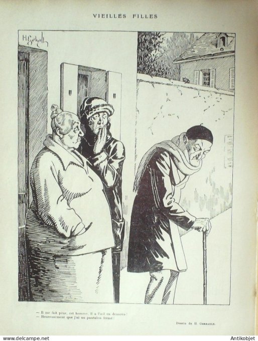 Le Rire 1924-02-16 # 263 Journal humoristique Ed.Originale Mort du joueur