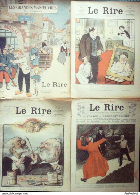 Le Rire 1903 lot 4 revues Gose Metivet Charly Carlegle Grandjouan Leandre Gerbault