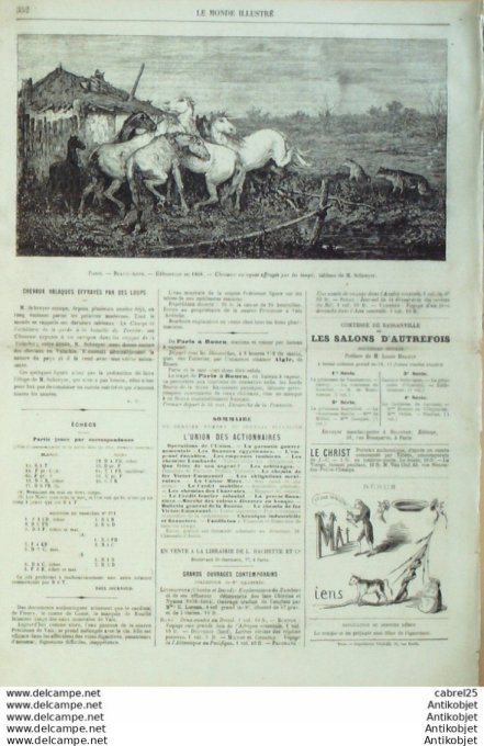 Le Monde illustré 1867 n°581 Allemagne Bade Havre (76) Belgique Houpline-sur-Lys