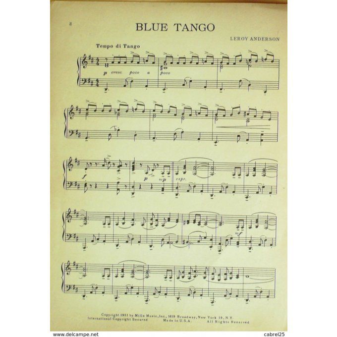 Anderson Leroy Blue Tango 1951