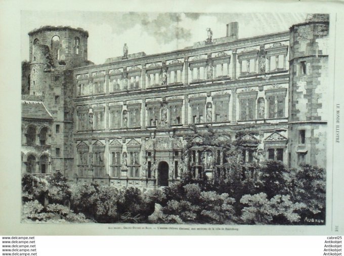 Le Monde illustré 1867 n°581 Allemagne Bade Havre (76) Belgique Houpline-sur-Lys