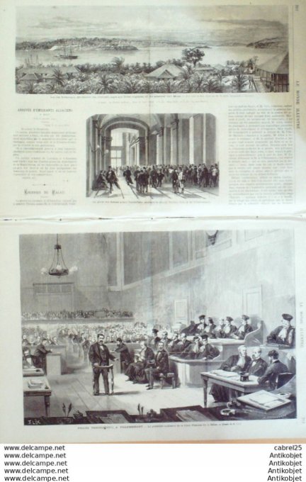 Le Monde illustré 1872 n°782 Gray (70) Inde Iles Andamans Pénitencier Angleterre Oxford Cambridge It