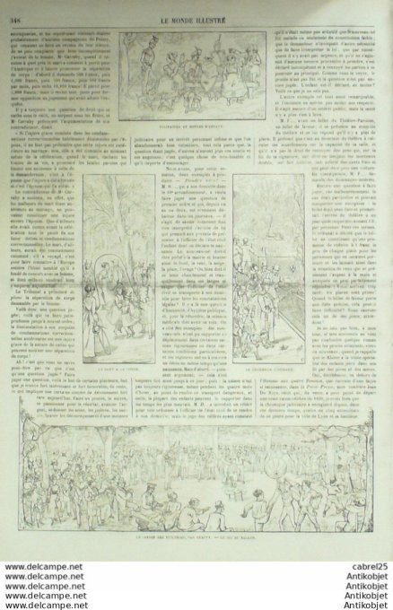 Le Monde illustré 1867 n°581 Allemagne Bade Havre (76) Belgique Houpline-sur-Lys