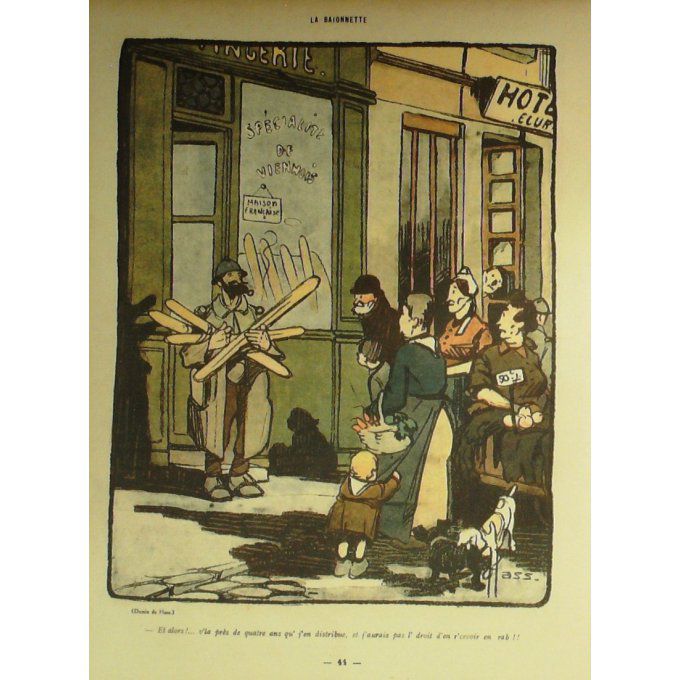 La Baïonnette 1918 n°133 (La lanterne magique) CHATILLON BATEMANN MANFREDINI HASS