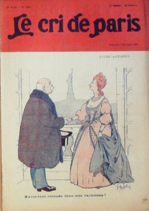 Le Cri de Paris 1922 n° 1340 O.N.M E.BENES FETES BOURGOGNE PICHON LANDY A.BESNARD