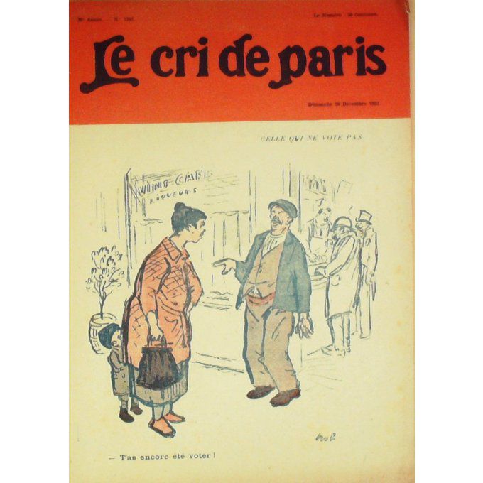 Le Cri de Paris 1922 n° 1341 NOB DIAGNE CALLIGRAPHIE MARCEL PROUST CARCO RICHEPIN