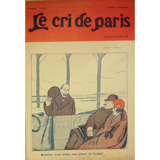 Le Cri de Paris 1922 n° 1343 MANDEL L'INSTAR A THOMAS R.MACHARD GALLIERA