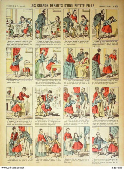 Les Grands Defauts d'une Petite Fille  (Pellerin d'epinal)