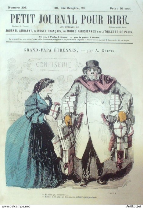 Petit journal pour Rire 1860 # 306 Les Collegiens Gustave Dore