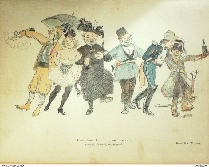 Le Rire 1895-02- 9 #  14 Journal humoristique Ed.Originale Monte-Carlo