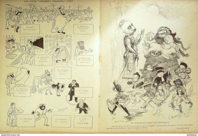 Le Rire 1895-02- 9 #  14 Journal humoristique Ed.Originale Monte-Carlo