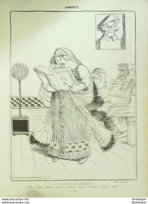 La Baionnette 1916 # 029 (Les Gretchen) Cappiello Jarach Gerda Fontan