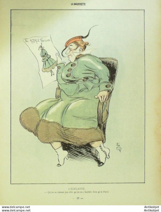 La Baionnette 1916 # 029 (Les Gretchen) Cappiello Jarach Gerda Fontan